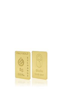 Lingotto Oro regalo per nascita 14 Kt da 5 gr. - Idea Regalo Nascita - IGE Gold